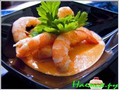 Креветки с соусом Креветки с соусом