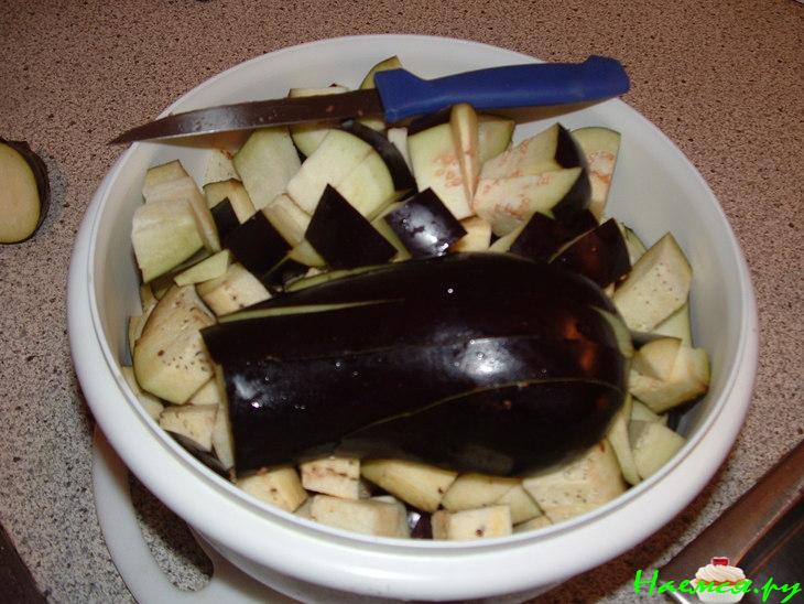 Баклажанное рагу или икра из баклажан