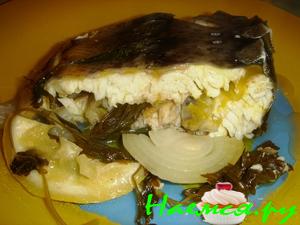 Стерлядь запеченная