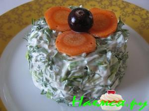 Салат простой зеленый Салат простой зеленый