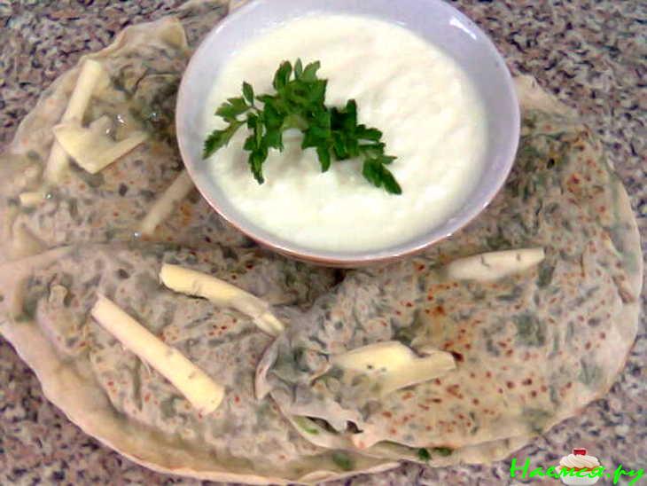 Кутабы с зеленью Кутабы с зеленью