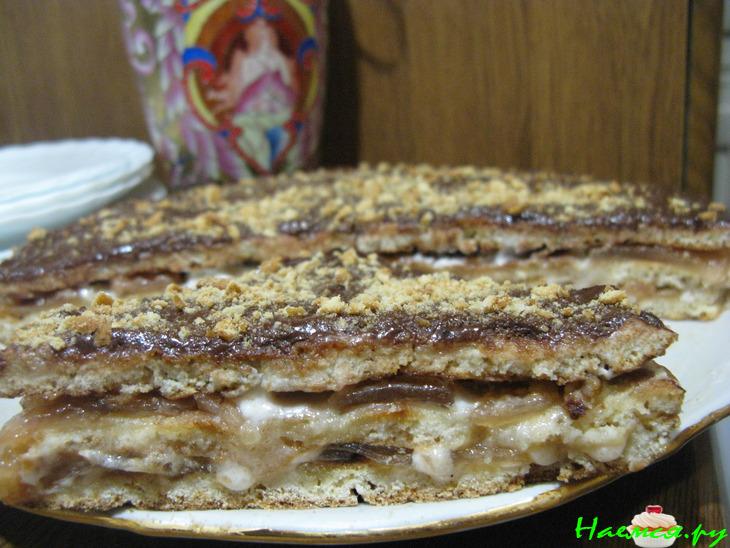 Торт за 30 минут, на сковороде, очень нежный