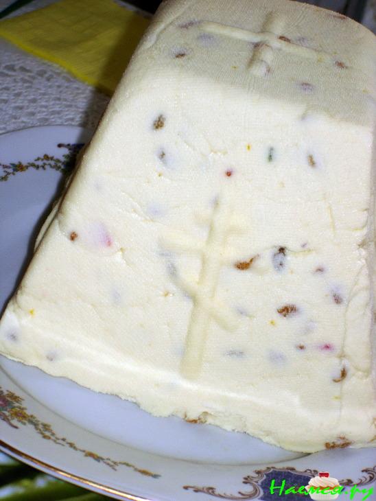 Пасха творожная с изюмом и цукатами Пасха творожная с изюмом и цукатами