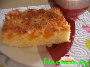 Мандариновый пирог с кокосовой стружкой