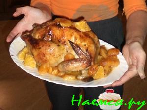 Курица гриль с курагой и апельсином Курица гриль с курагой и апельсином