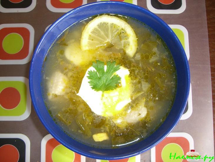 Супчик щавелевый - ну ооочень вкусный!!!