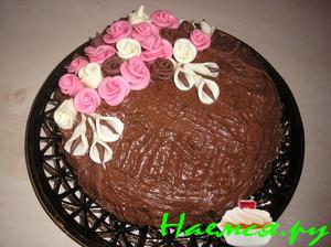 Ореxово-шоколадный торт (очень простой,но невероятно вкусный)