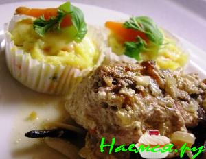 Мясо кролика в йогуртовом соусе