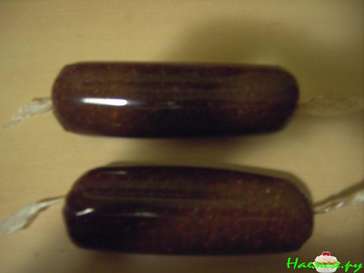 Сладкая колбаса с орехами и сгущенкой