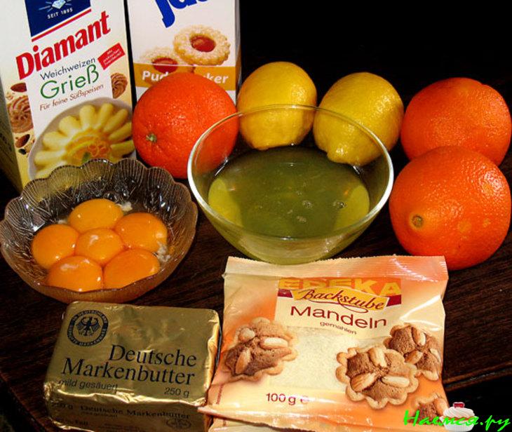 Миндально-манный пирог (Halvas)