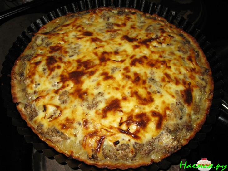 Пирог с консервированной рыбой