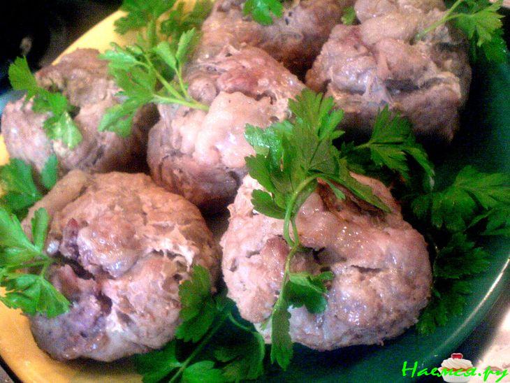 Мясные торбынки (мешочки) по-селянски