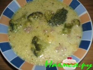 Суп сырный с брокколи