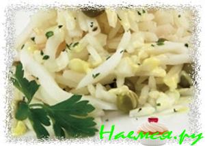 Салат из кальмаров