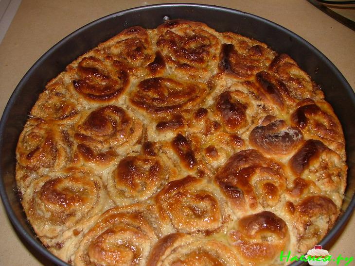 Апельсиновый пирог - розочки