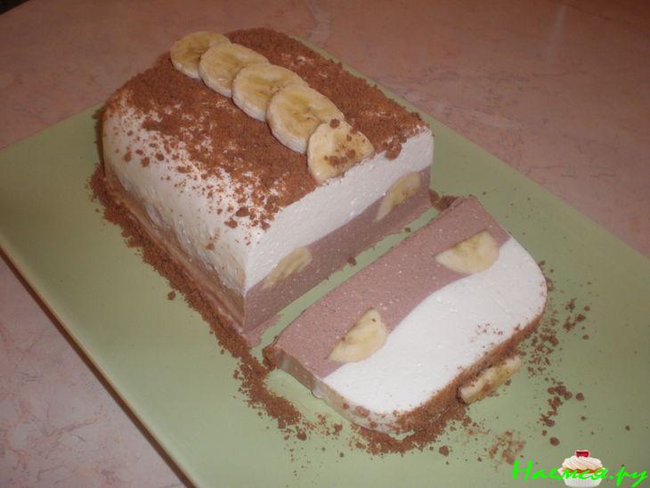 Творожный десерт с бананом Творожный десерт с бананом
