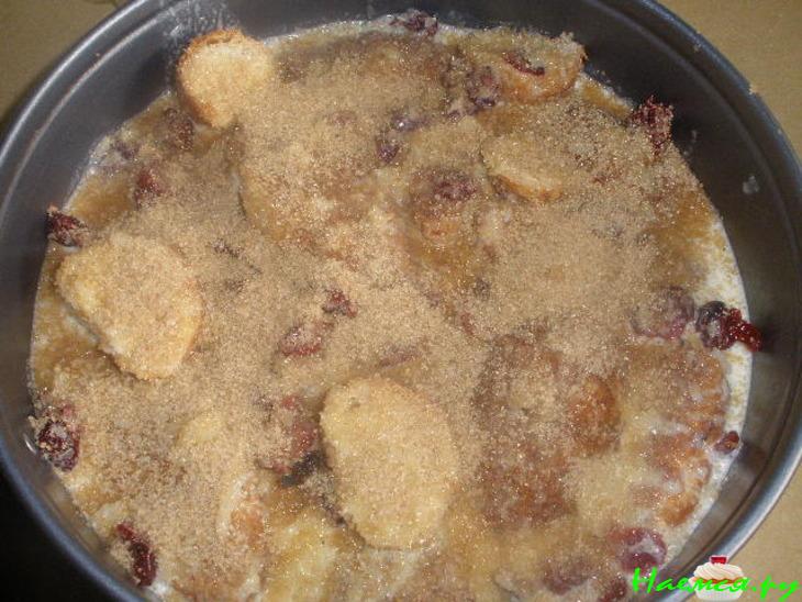 Апельсиновый круассан-пудинг