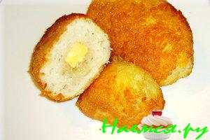 Куриные зразы в сырно-картофельной панировке