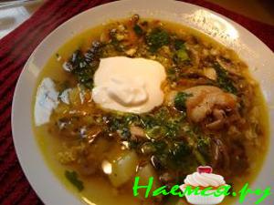 Суп с грибами - "Ум отъешь!"