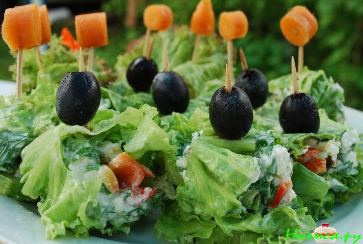 Овощные роллы с сыром