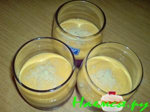 Десерт 'Хурма в сливках'