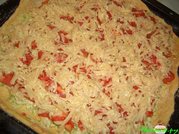 Овощной пирог с капустой