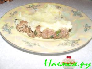 Картофельная запеканка с домашним фаршем