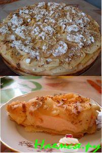 Яблочно-творожный пирог