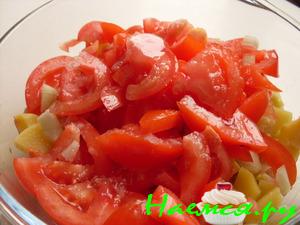 Салат из летних помидоров