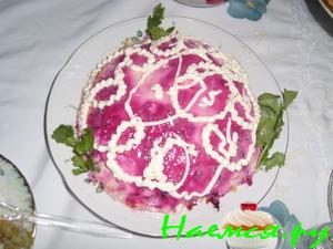 Селедка в шубе с яблочком