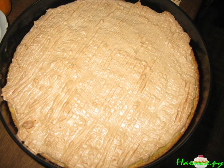 Песочный пирог с грушей и безе "Росса рассвета"