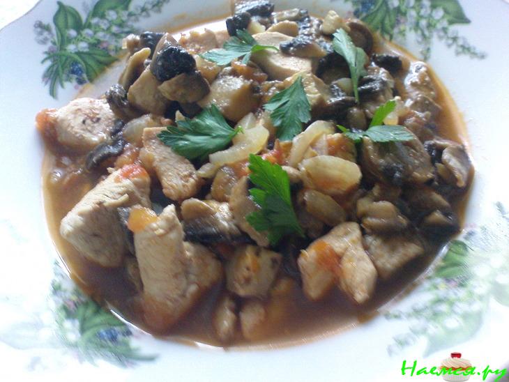 Грибное рагу очень вкусное