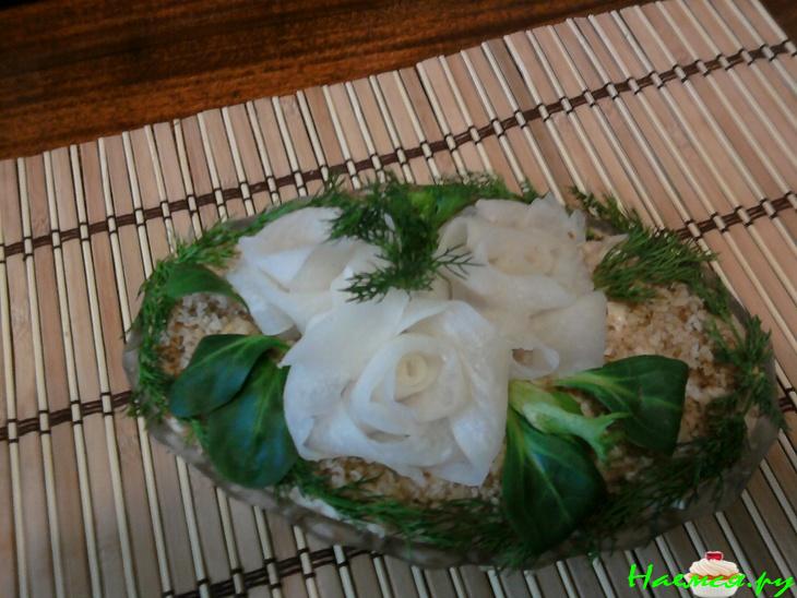 Салат "Белые розы"