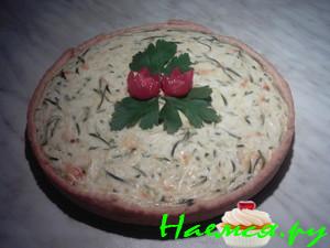 Открытый пирог с цуккини