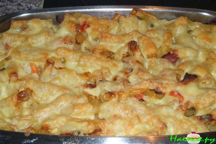 Макароны запечённые с сыром