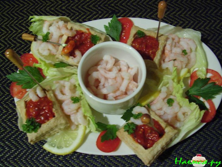 Соус "Ромеско" /в корзиночке, для креветок/