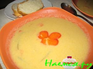 Быстрый суп-пюре из лосося