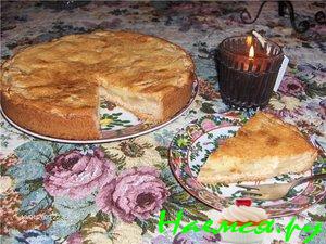 Пирог 'Яблоки в сметане' 