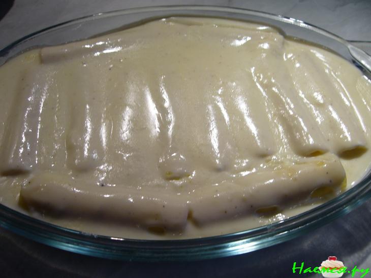 Каннеллони с творожной начинкой