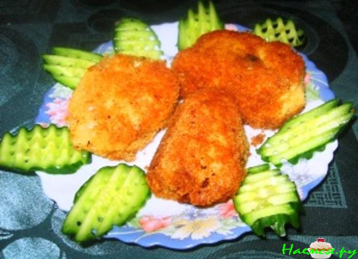 Котлеты рыбные по-киевски Котлеты рыбные по-киевски