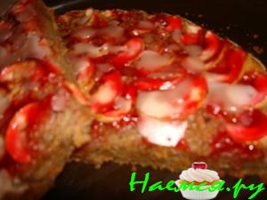 Яблочно-ореховый пирог с морковной стружкой