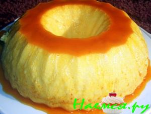 Флан из сгущённого молока