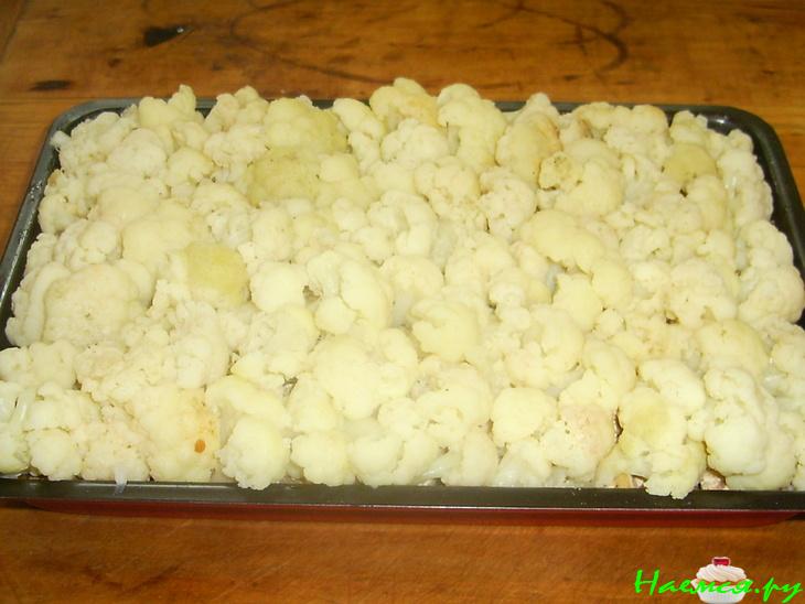 Запеканка из цветной и белокачанной капусты