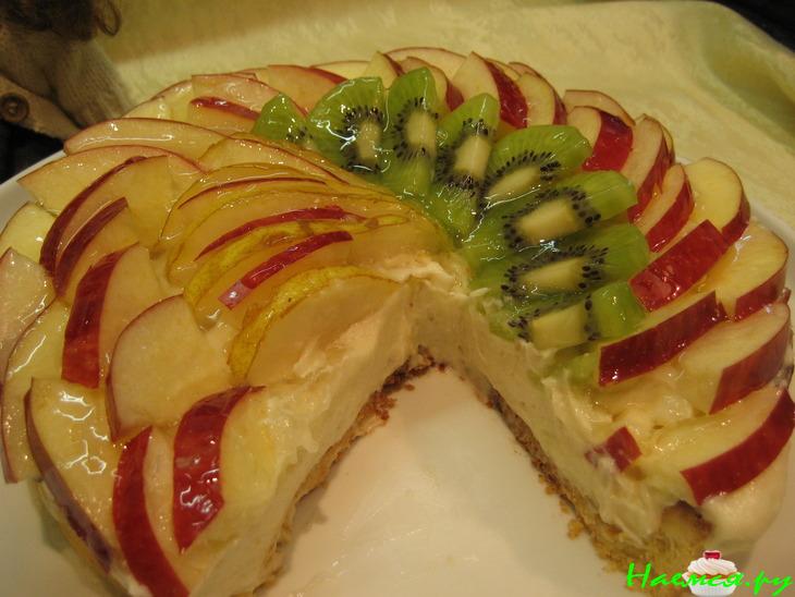 Торт Фруктовый с Кокосом