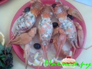 Раки фаршированные "Пляж"