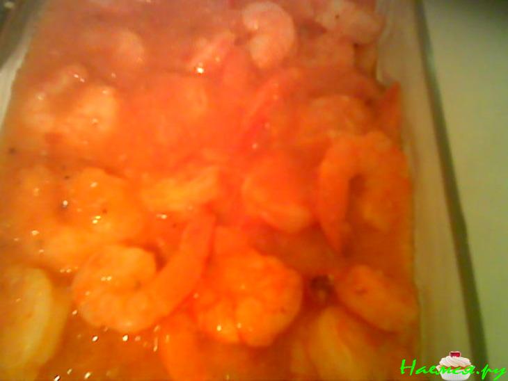 Креветки в изящном томатном соусе Креветки в изящном томатном соусе