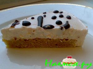 Творожный торт с коньяком