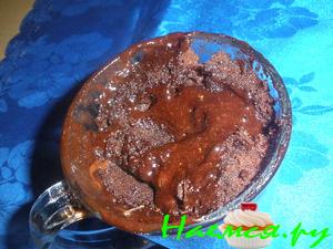 Готовим с детьми. Шоколадный пирог в стакане за пять минут (вариант)