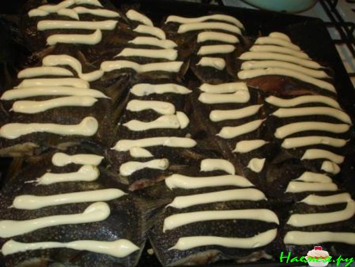 Камбала запеченная