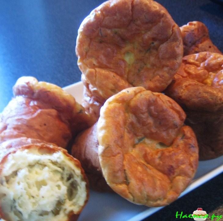 Маффины легкие, нежные, для любителей сыра и не только...